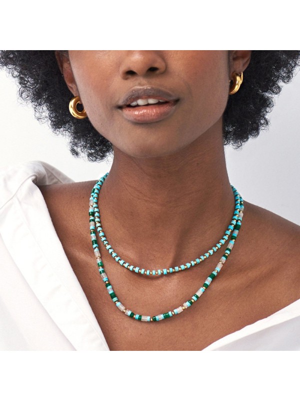 Chain Bohemian style clavicle necklace gem necklace