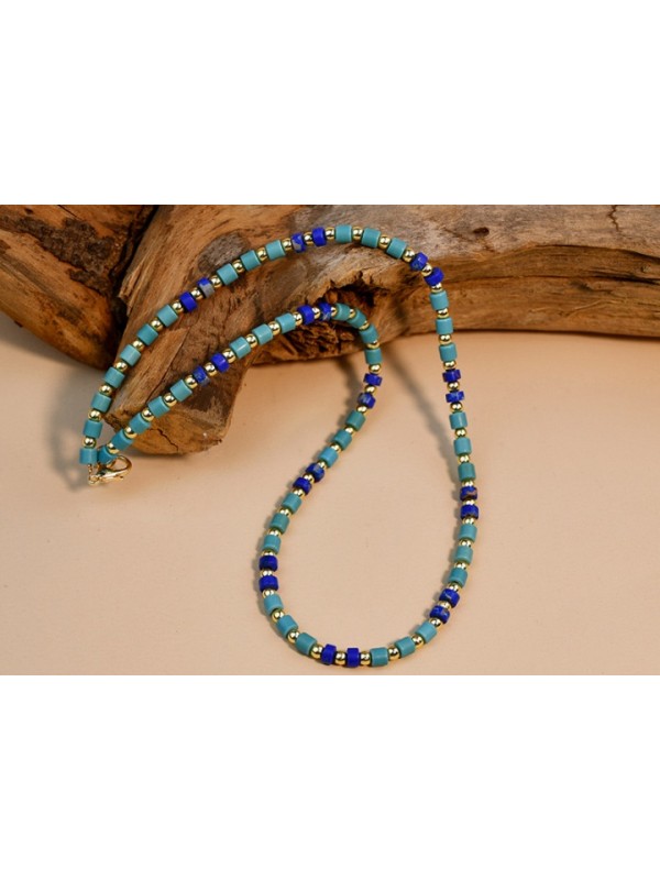 Chain Bohemian style clavicle necklace gem necklace