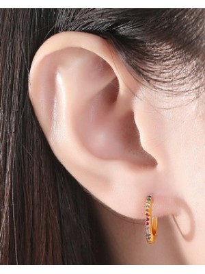 Colorful Korean style earrings simple fashion stud earrings