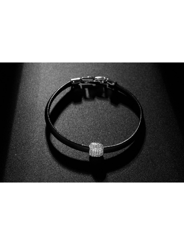 Black summer wristband simple bracelets for women