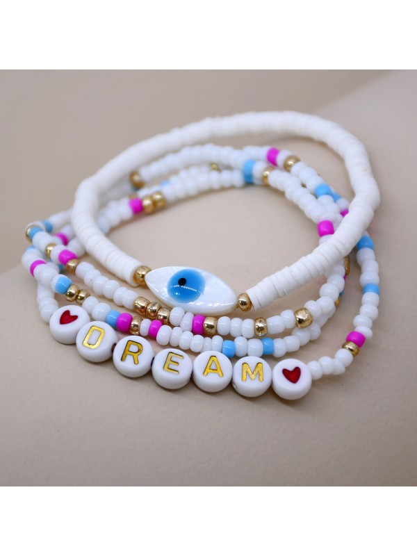 Bohemian style letters accessories splice bracelets