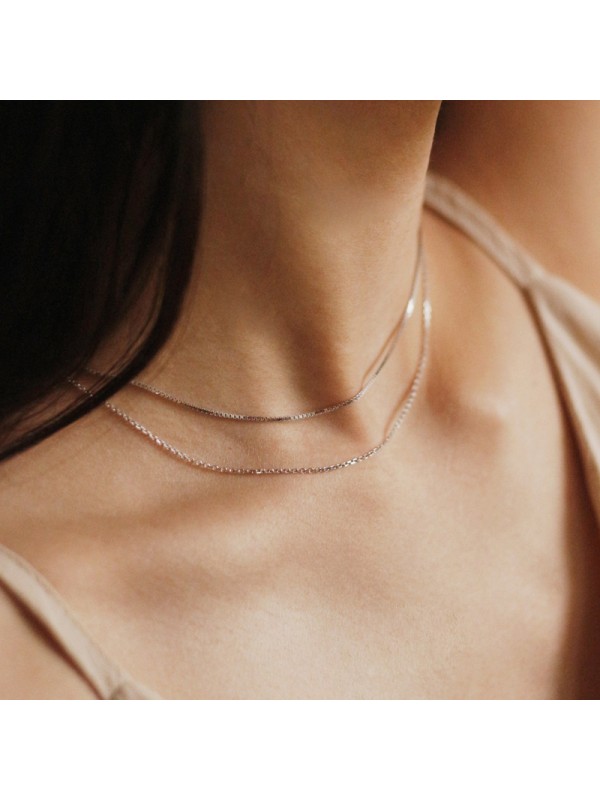 Chain antique silver temperament clavicle necklace