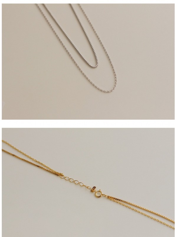 Chain antique silver temperament clavicle necklace