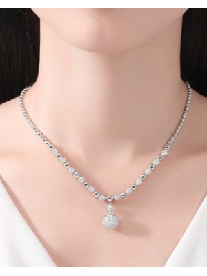 Bride simple zircon pendant fashion necklace a set for women