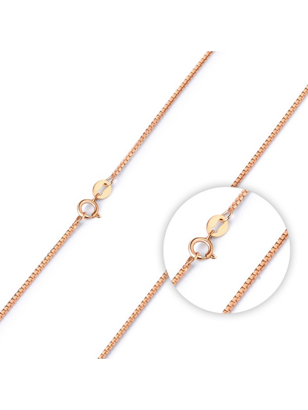 All-match retro necklace simple rose gold clavicle necklace