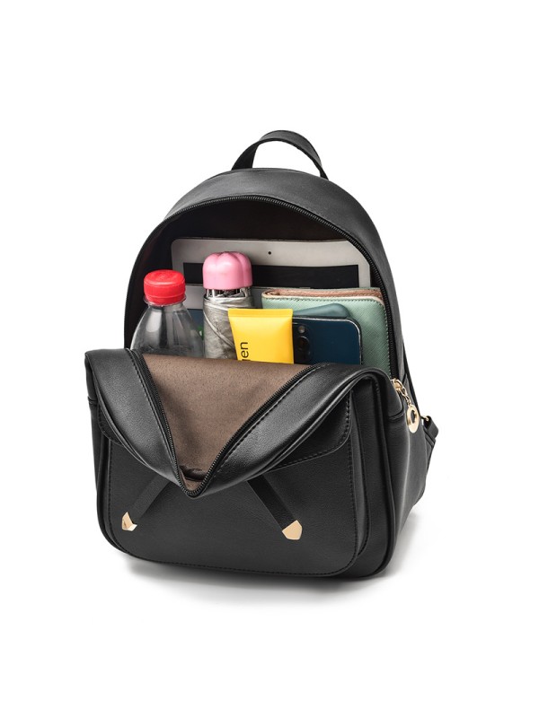 Bow backpack backpack 3pcs set for women