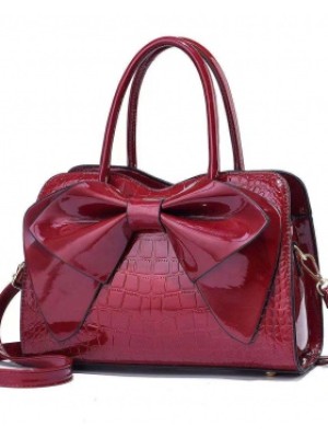 Bow fashion simple handbag summer crocodile mommy package