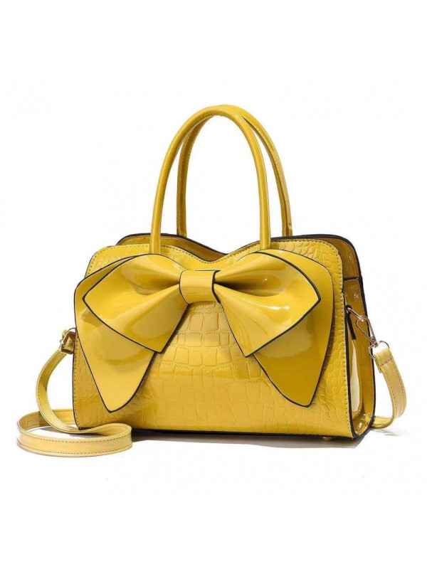 Bow fashion simple handbag summer crocodile mommy package