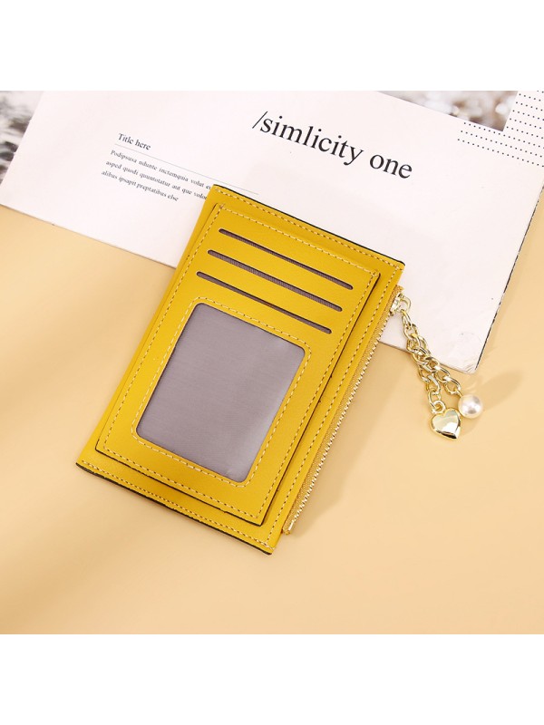 Antique silver zero wallet small card bag a set for women