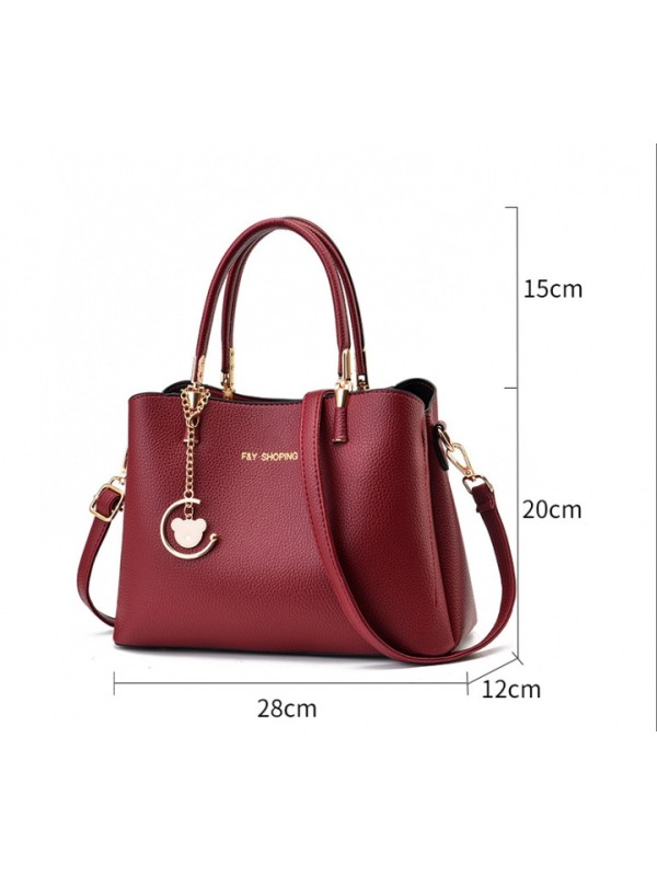 Autumn high capacity shoulder bag middle-aged handbag for women