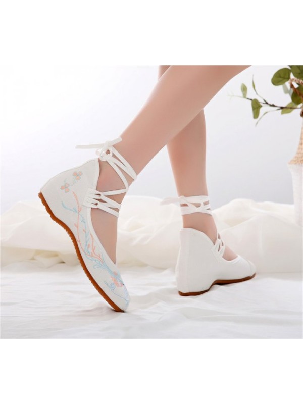 Within increased cloth shoes shoes for women