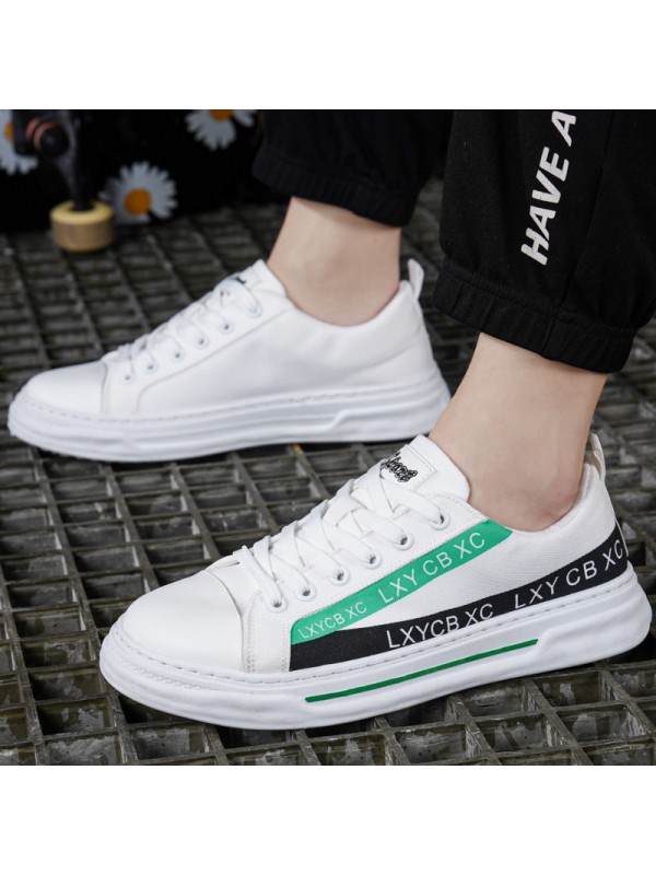 Breathable fashion canvas shoes summer board shoes for men