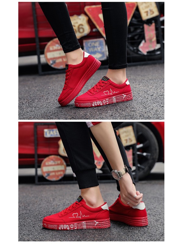 Korean style cloth shoes breathable board shoes for women